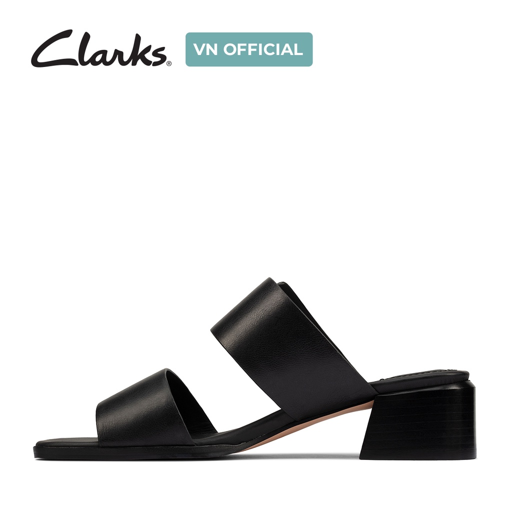 Giày Xăng Đan Da Nữ CLARKS Landra35 Mule màu đen