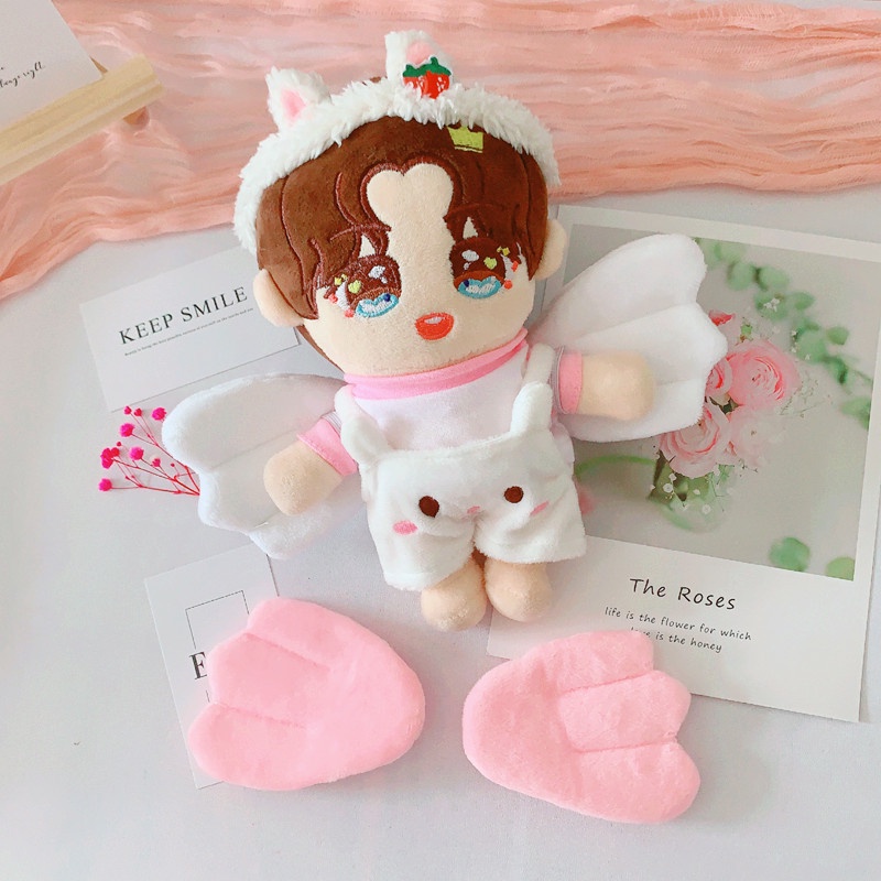 Búp bê nhồi bông hình đôi cánh thiên thần đáng yêu 20cm