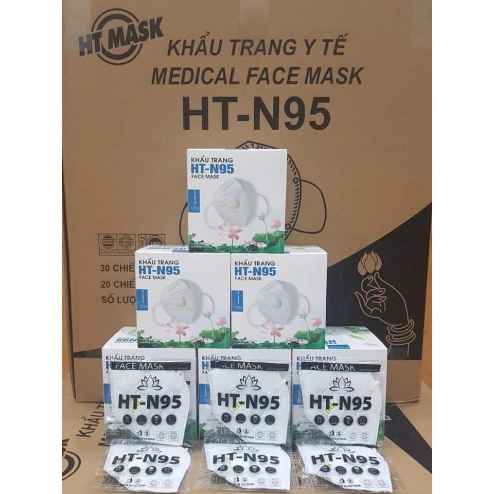 Khẩu Trang Cao Cấp HT N95 | Kháng Khuẩn | 5 Lớp An Toàn Chất Lượng