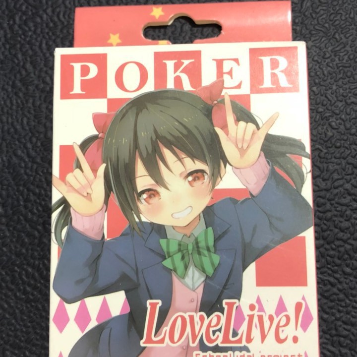 Bộ bài tây poker GINTAMA Linh Hồn Bạc tú lơ khơ 52 lá khác nhau hộp ảnh in hình anime manga