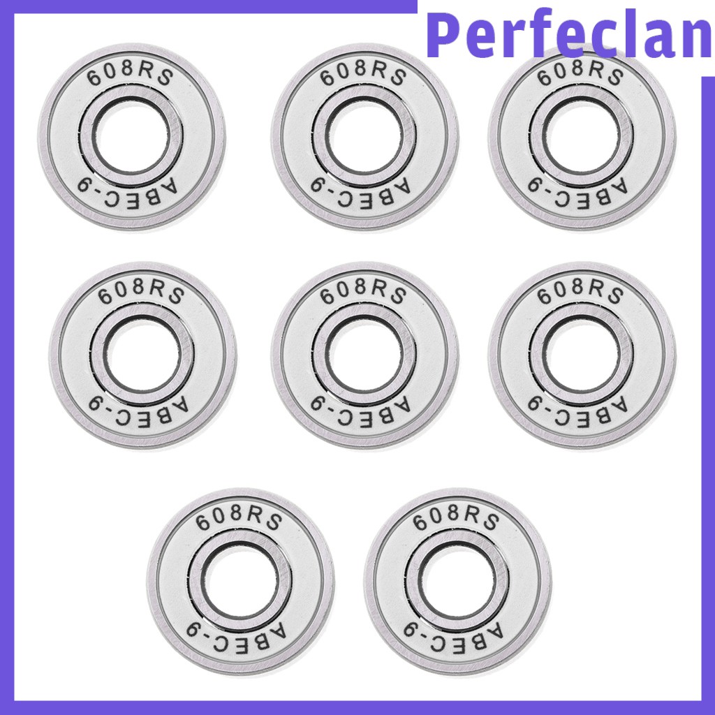 Set 8 Vòng Bi ABEC-9 608rs 8mm Chuyên Dụng Cho Ván Trượt