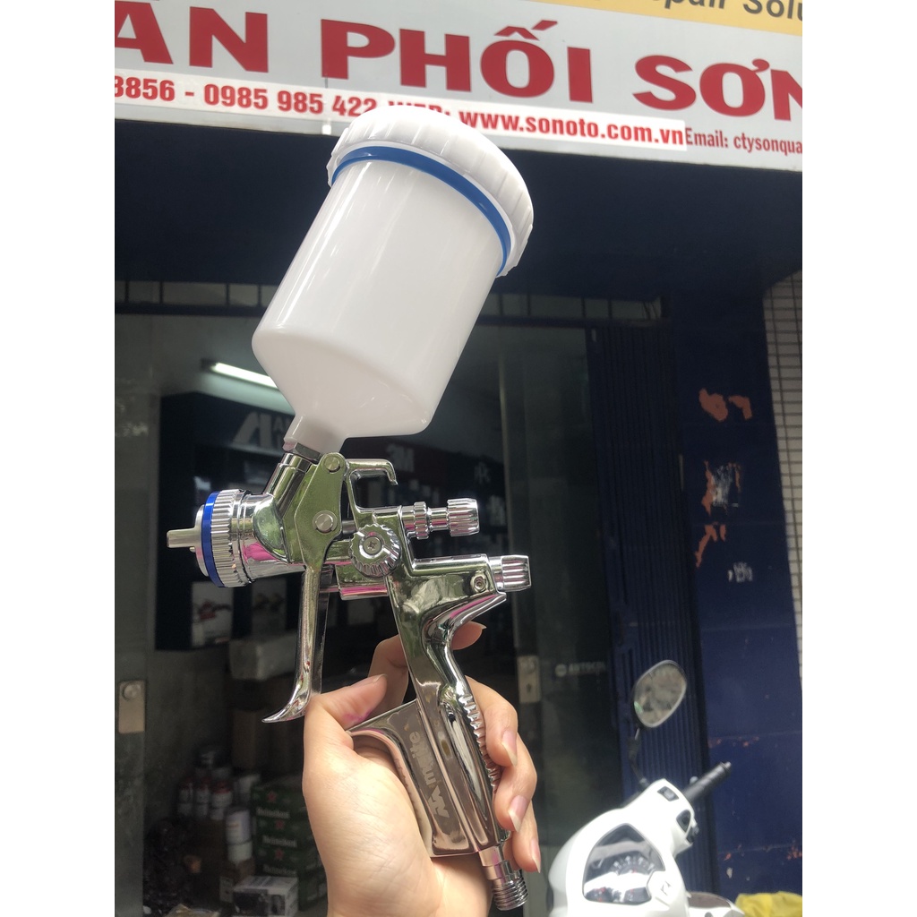 Súng phun sơn áp lực thấp chính hãng Meite MT4000PRO 14 lỗ phun đầu 1.3mm HVLP