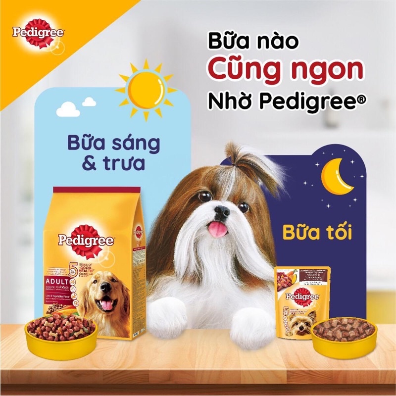 thức ăn hạt Pedigree chó trưởng thành 500gr -1,5kg