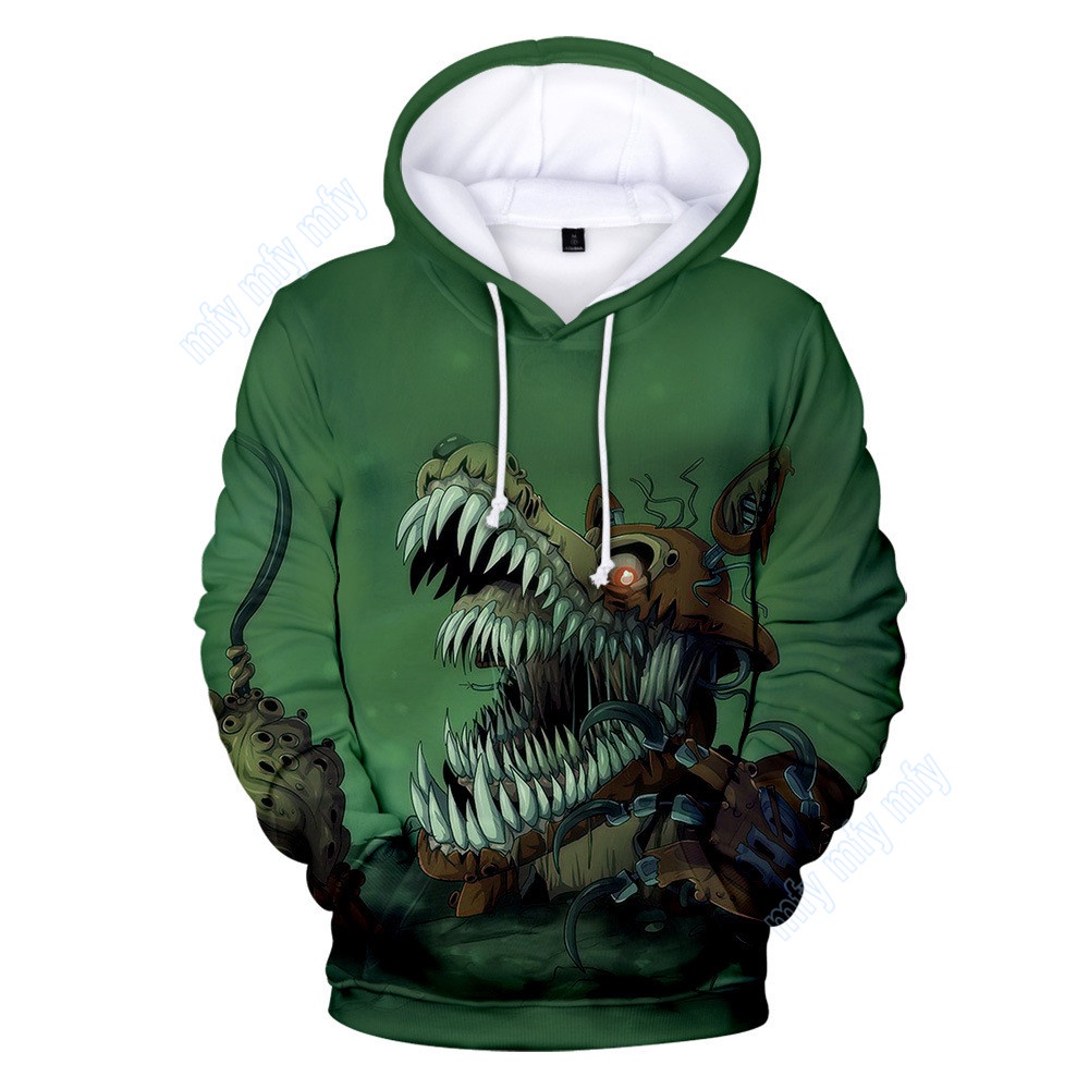 Áo Khoác Hoodie Chui Cổ In Hình Five Nights at Freddy 'S 3D Cho Bé Trai / Bé Gái