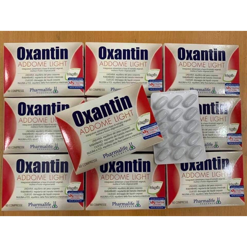 [Chính Hãng] Viên uống giảm cân, giảm mỡ bụng Pharmalife Oxantin Addome Light 60 viên của Ý