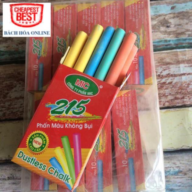 Combo 2 hộp Phấn Mic, phấn Đưc Thanh không bụi hộp 10 Viên trắng, màu, nét hoa