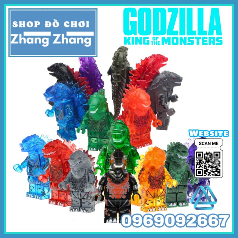 Đồ chơi Xếp hình Godzilla chúa tể quái vật King of The Monster Minifigures Pogo PG8090