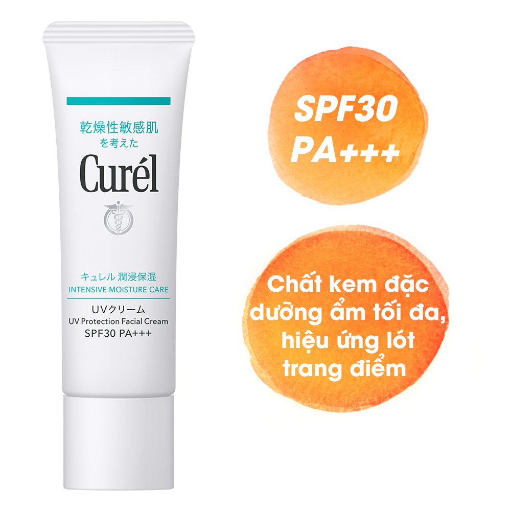 Curél UV kem chống nắng UV Protection Face Cream SPF 30 PA++ 30g