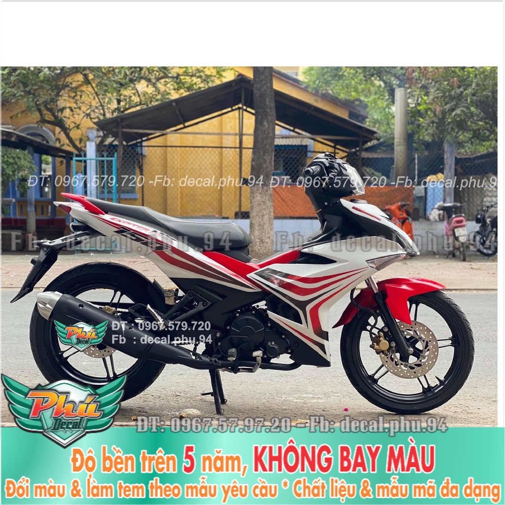 Tem Rời Exciter 150 Trắng đỏ indo (K) -1