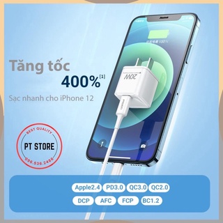 Củ sạc pisen chính hãng tích hợp 2 cổng sạc 18w và 20w