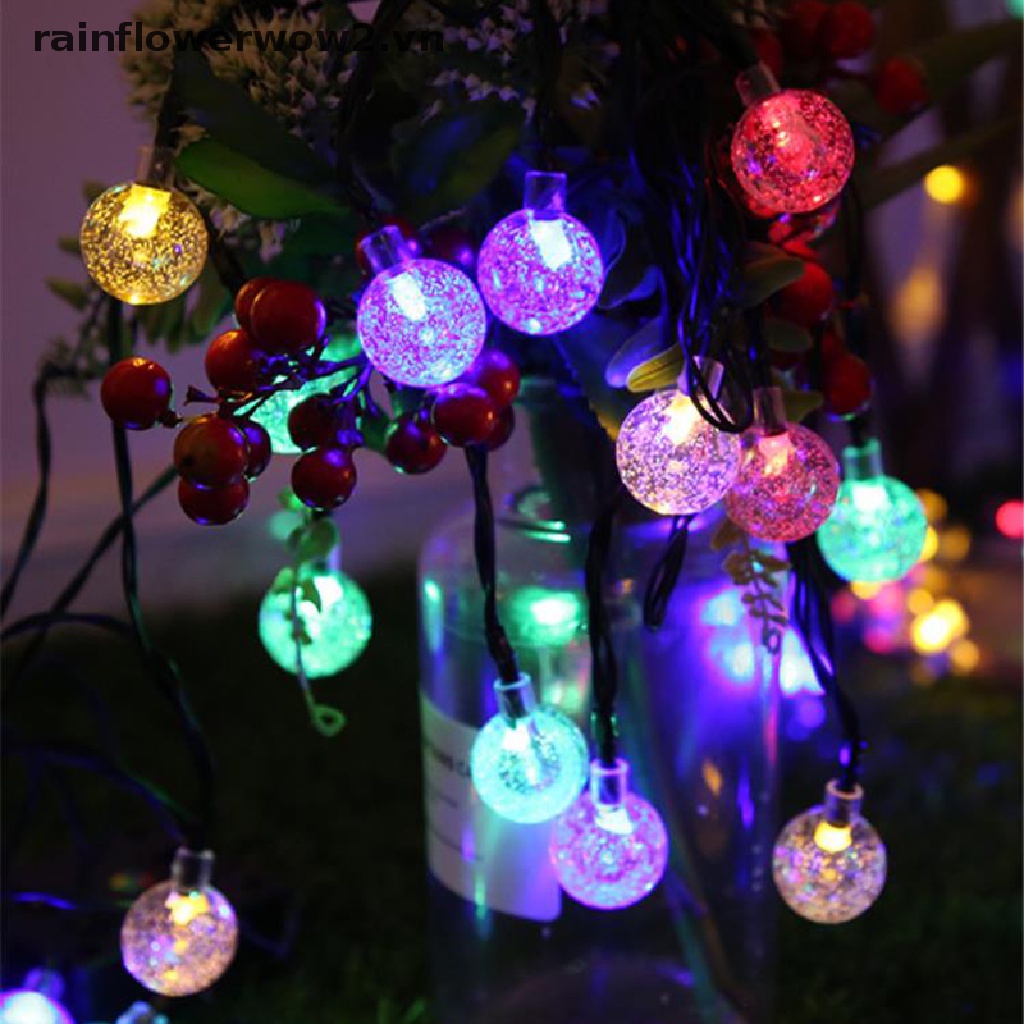 Dây Đèn Led 20 30 50 Bóng Sử Dụng Năng Lượng Mặt Trời