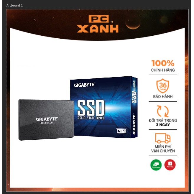 Ổ cứng SSD gigabyte 120GB SATA III chính hãng chất lượng giá rẻ bảo hành 36 tháng
