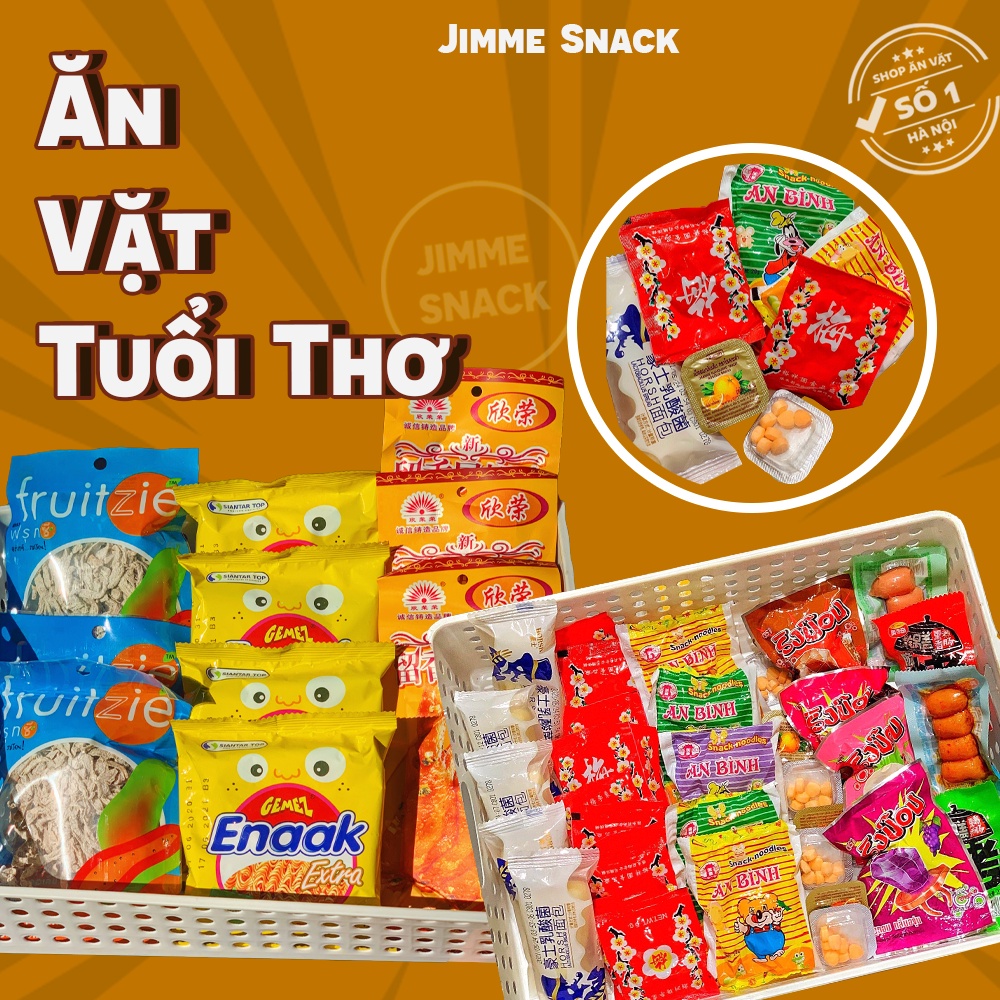 💥 CÁC MÓN ĂN TUỔI THƠ NHÀ JIMME SNACK GIÁ CHỈ TỪ 2K FREESHIP TOÀN QUỐC - Trở về tuổi thơ với các món