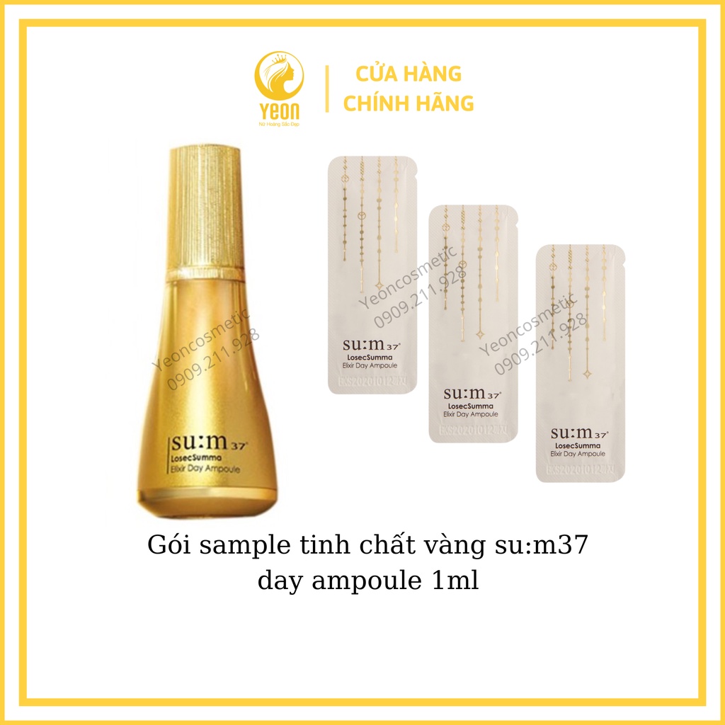 Gói sample tinh chất vàng day ampoule su:m37 1ml_YEON COSMETICS