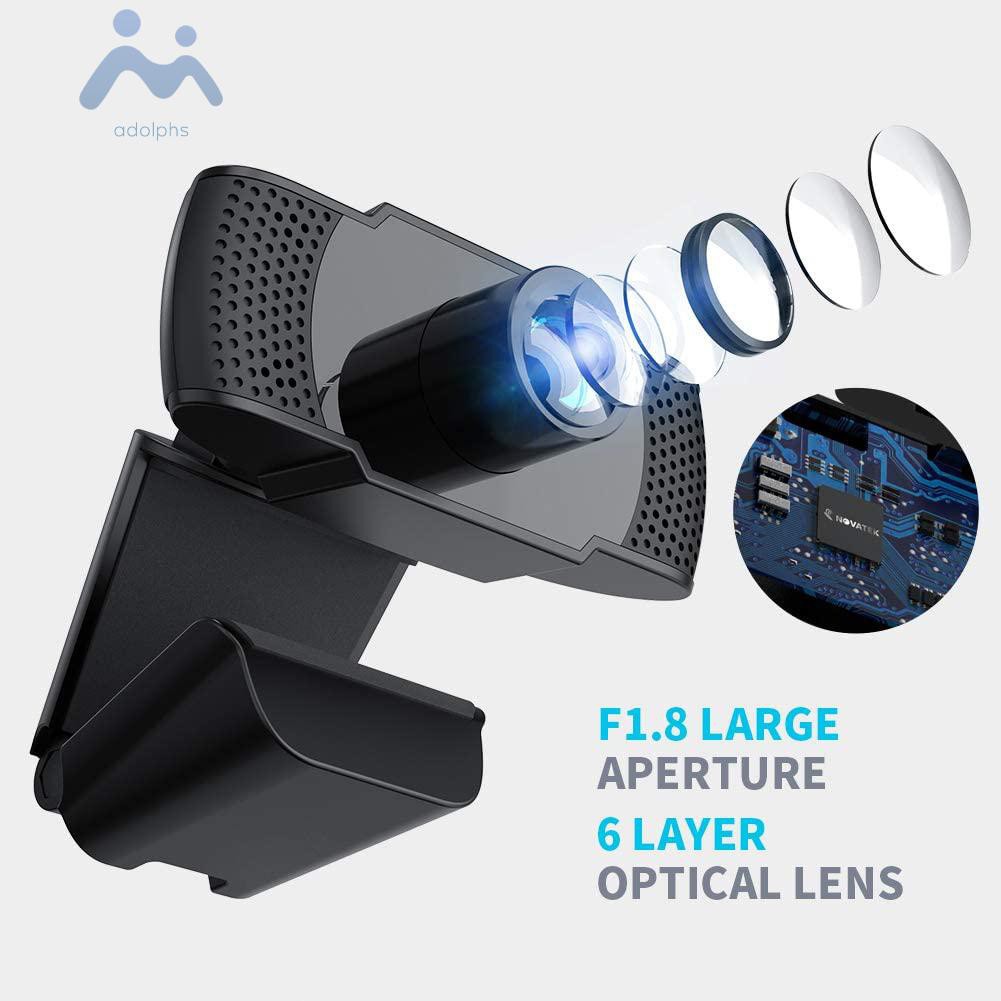 Webcam Adolphs 1080p Fhd Có Mic Cho Máy Tính | BigBuy360 - bigbuy360.vn