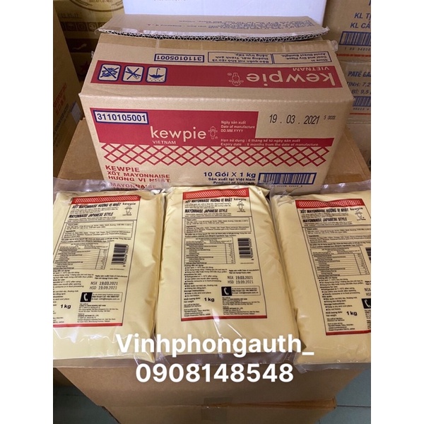 Sốt Kewpie Nhật Gói 1kg(hương vị Nhật)