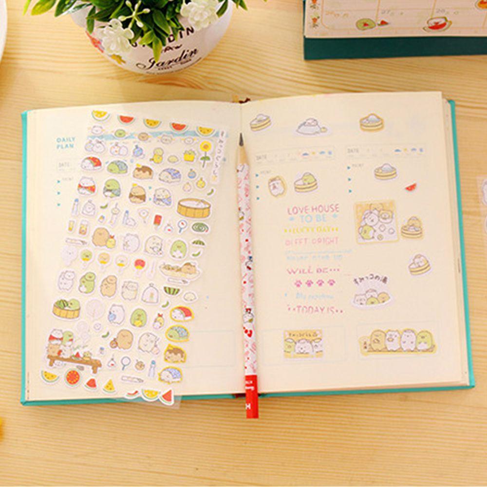 Sticker PVC Dán Trang Trí Sổ Tay Hình Hoạt Hình Dễ Thương