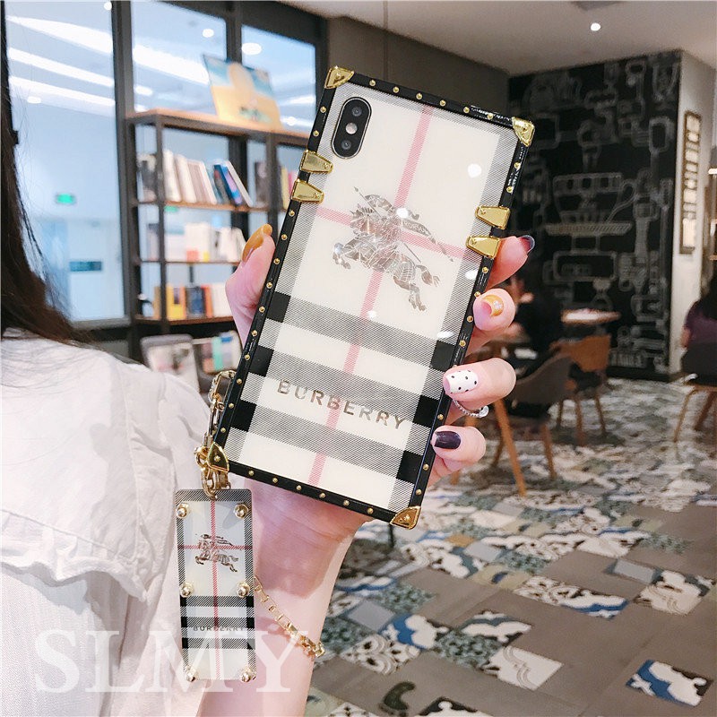 Ốp Điện Thoại Hình Vuông In Họa Tiết Sang Trọng Cho Samsung S23 Ultra S22 + S21 FE S20 S10 5G S9 + S8 + Note20 note10 + note9 note8
