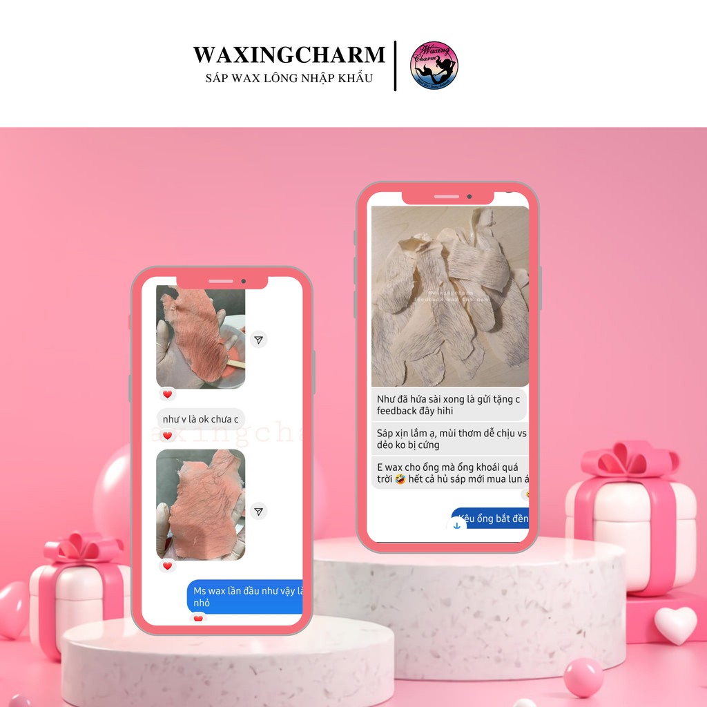 Sáp Mix Màu Wax Lông Nóng Waxingcharm Bám Lông Tốt Gíup Triệt Lông Nách, Body, Bikini