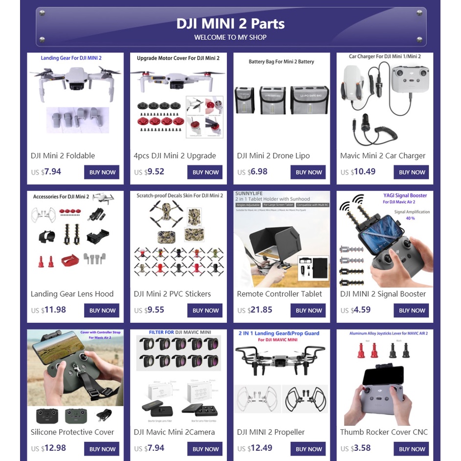Miếng Dán PVC Chống Trầy Bảo Vệ Cho DJI Mini 2 Drone