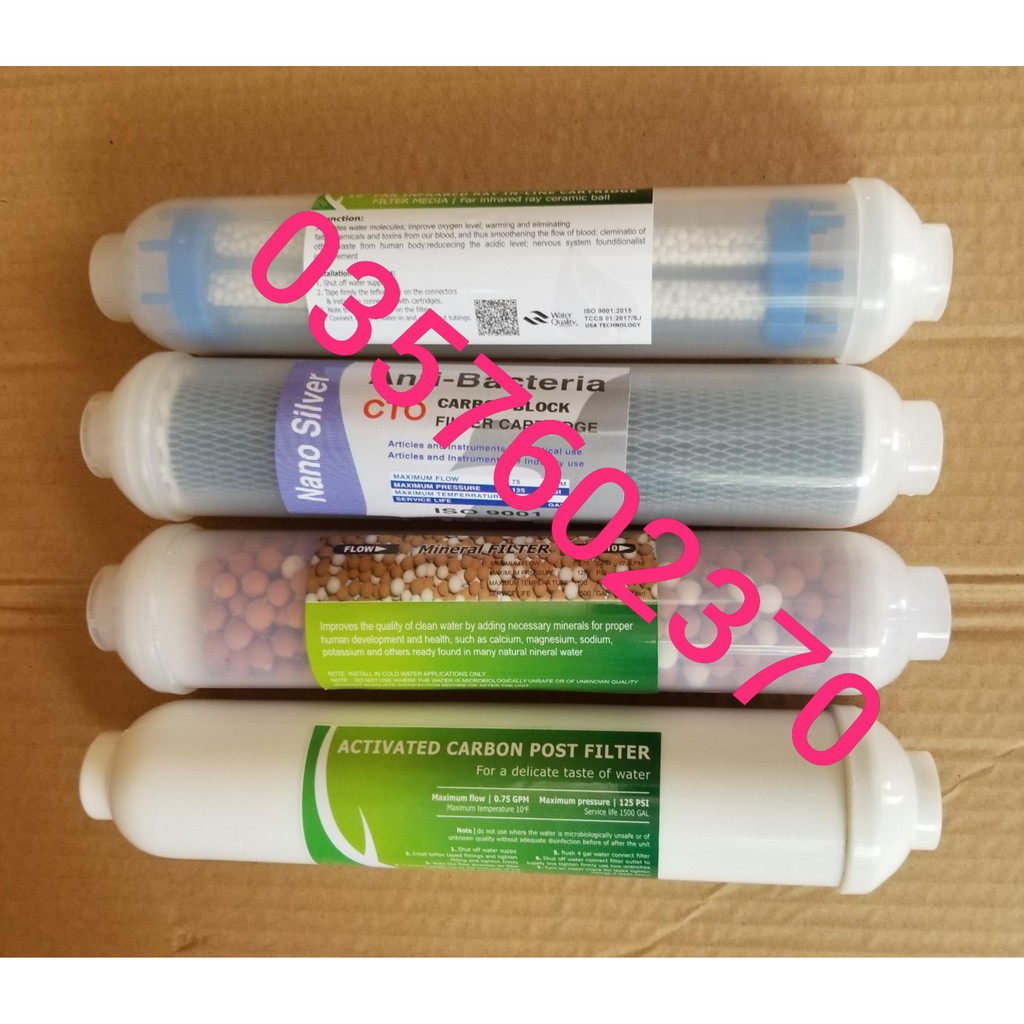 Bộ 3 Lõi lọc nước số 5 6 7 (T33 CW- BIO - NANO SILVER)  dùng cho máy RO | BigBuy360 - bigbuy360.vn