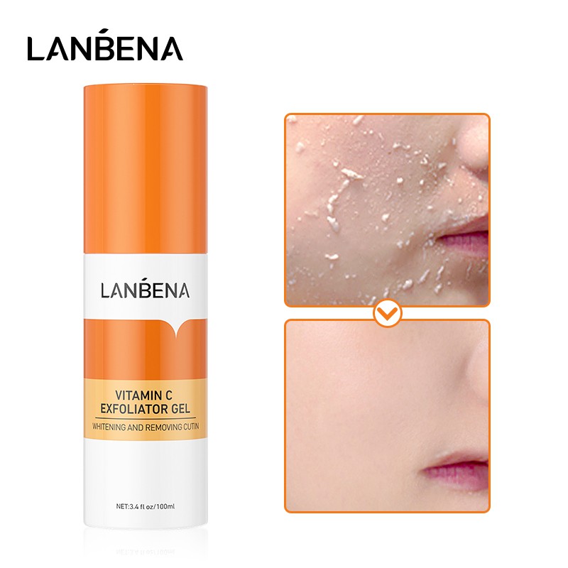 Gel tẩy tế bào chết LANBENA Vitamin C làm trắng làm sạch sâu dưỡng ẩm100ml