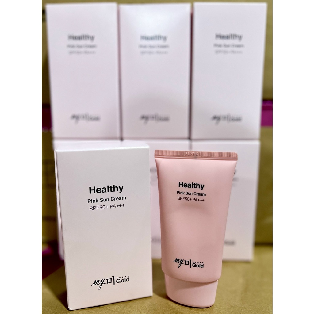 Kem chống nắng giảm dầu Healthy Pink Sun My Me Gold 50+ PA+++