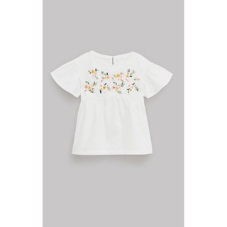 Áo váy trắng thêu hoa Zara