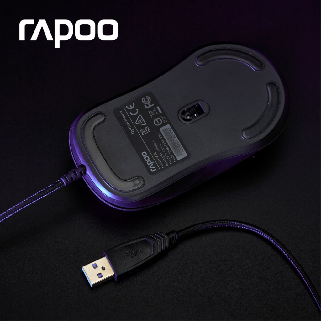 Chuột Gaming RGB Rapoo V16RGB - Chính Hãng Bảo Hành 2 Năm 1 Đổi 1