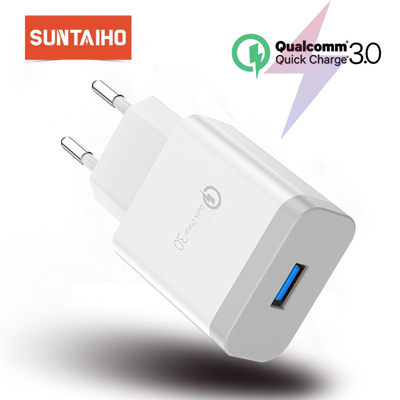 Củ sạc nhanh QC 3.0 hiệu Suntaiho tiện dụng