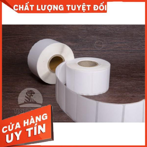 [GIÁ XƯỞNG] 10 cuộn Decal Giấy nhiệt khổ 52×33 mm, dùng cho tiệm trà sữa, foody