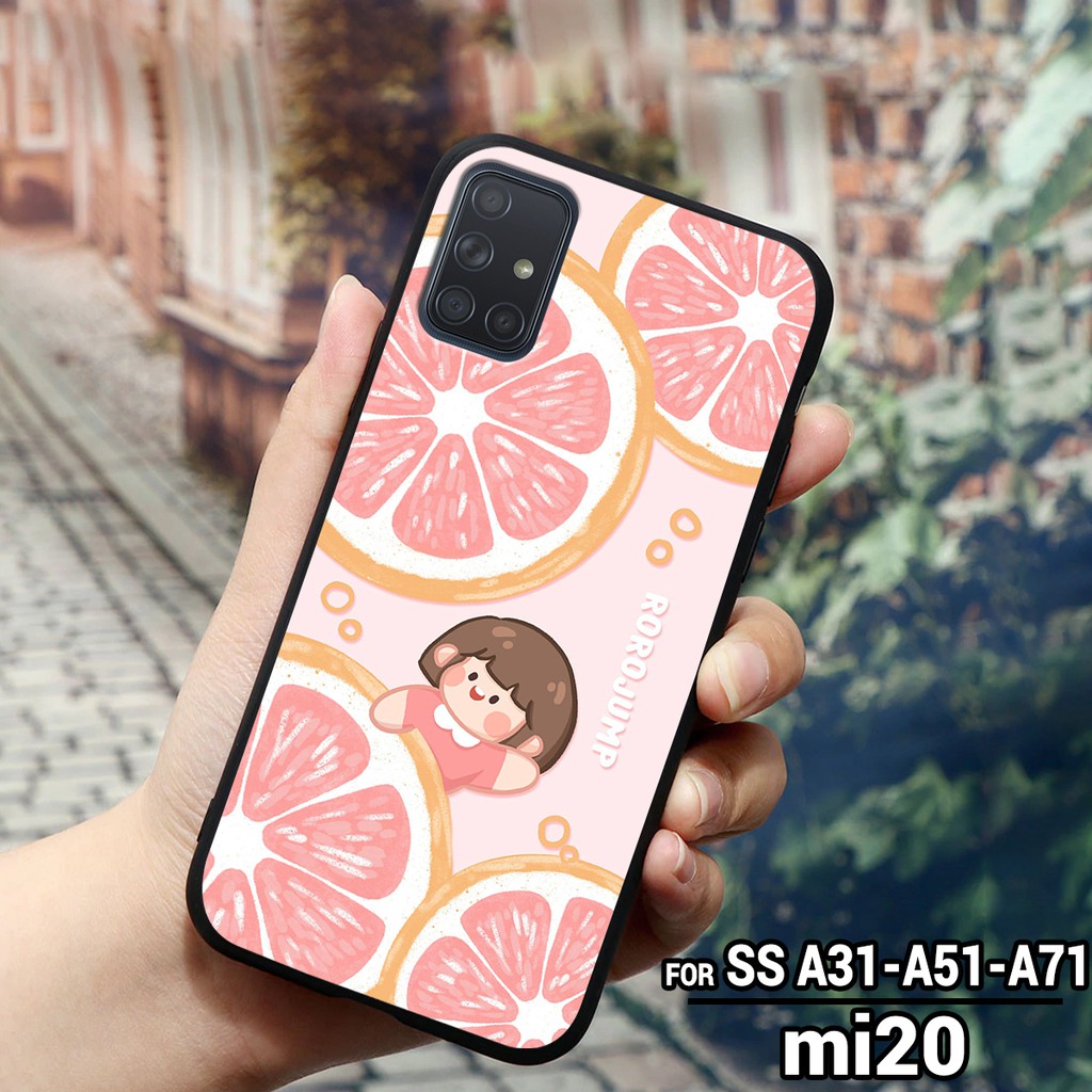 Ốp lưng SAMSUNG GALAXY A31 - A51 - A71 - M51 - A12 in hình trái bơ hoa quả xanh tươi