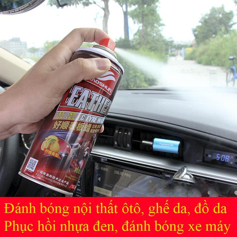 Chai Phục hồi nhựa đen làm mới dàn áo mốc  trên nhựa,da nội thất xe hơi- Leather Tyre Wax