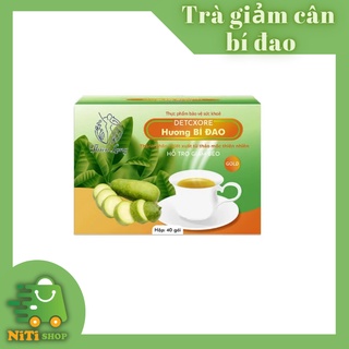 Trà giảm cân bí đao detox NiTishop bí đao giảm cân nhanh Thiên Long