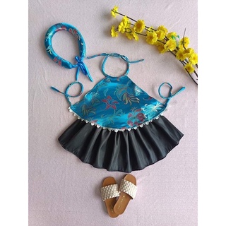 Set yếm kèm mấn chất gấm lụa xinh xỉu👗👗👗