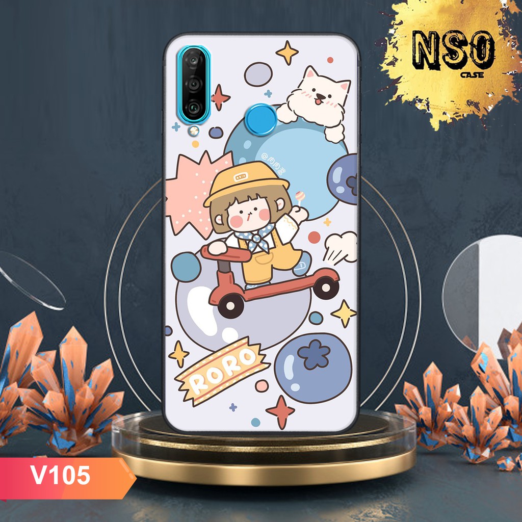 Ốp Lưng Huawei P30 - P30 LITE - P30 PRO - NOVA 4E In Hình Roro Jump Siêu Cute