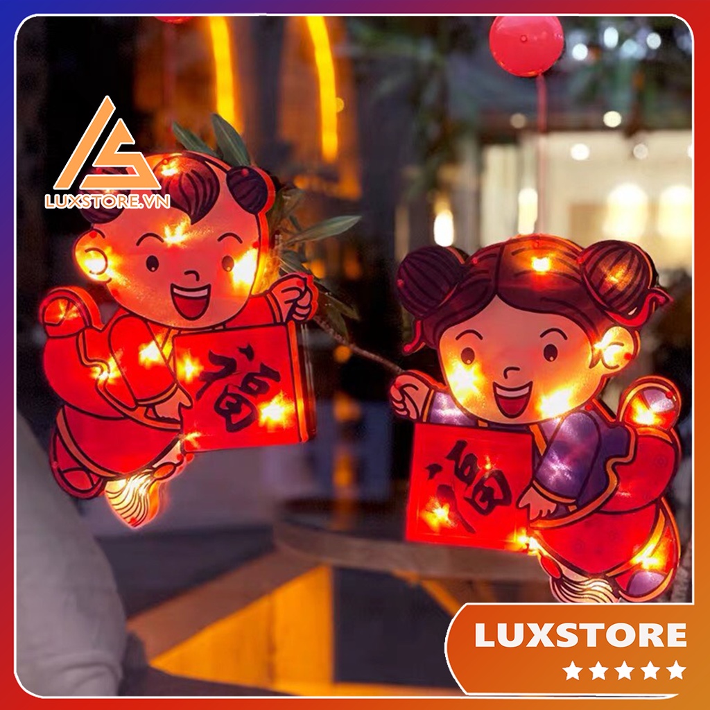 ĐÈN TRANG TRÍ TẾT SIÊU HOT - ĐÈN LED DÁN KÍNH -TRANG TRÍ NHÀ CỬA - LUXSTORE