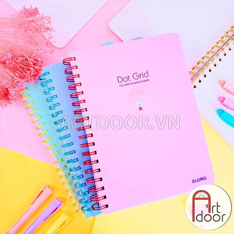 [ARTDOOR] Sổ lò xo DOT B5 làm planner (100 tờ)