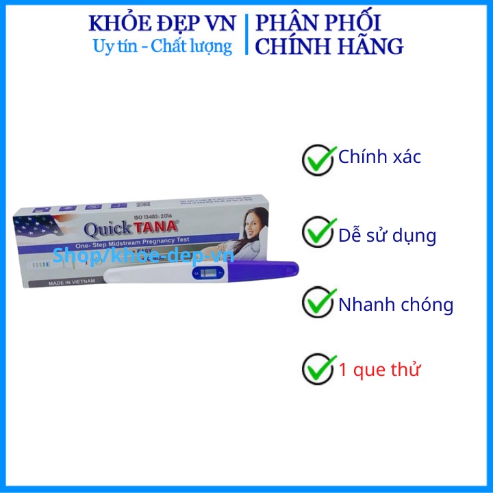 1 Bút Thử Thai Quicktana Test trực tiếp - Nhanh chóng, dễ dàng, chính xác