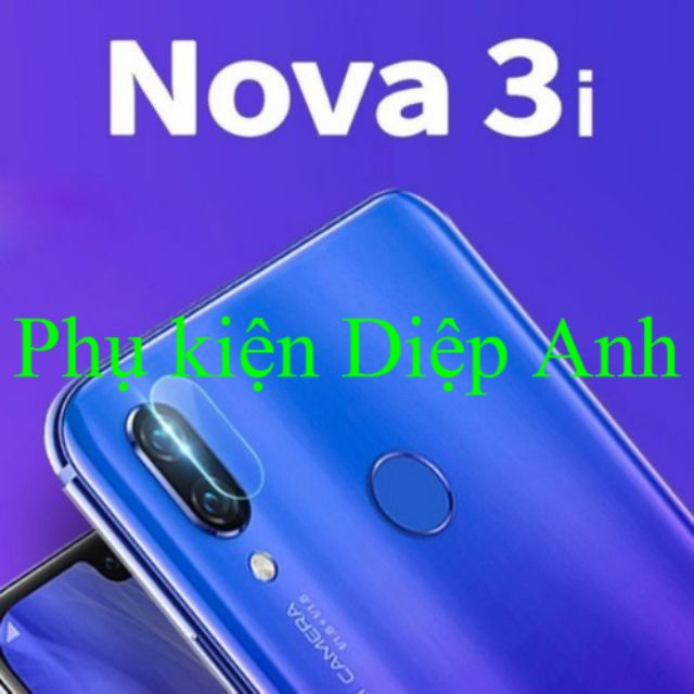 Huawei Nova 3i | Phụ kiện 4 món gồm kính 6D ốp dẻo tpu dán lưng carbon và kính camera
