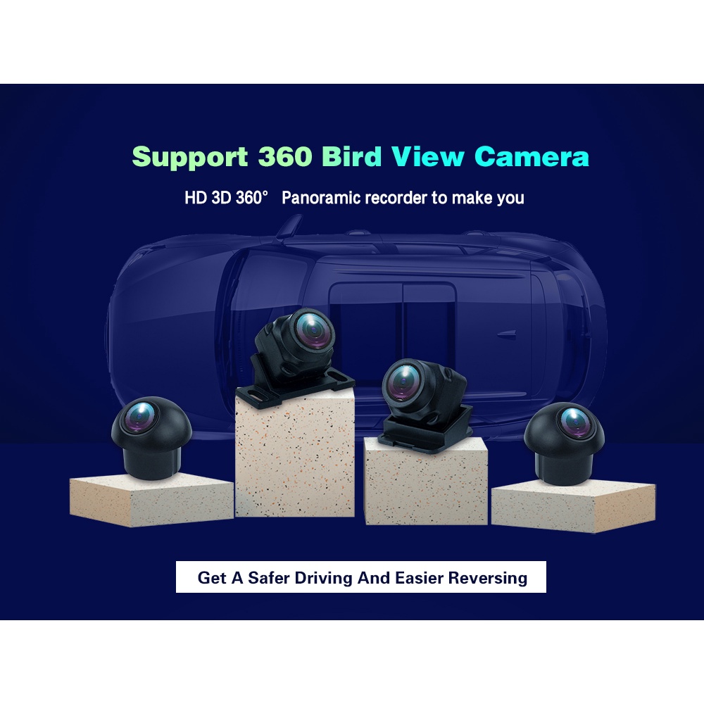 Camera Chiếu Hậu 3D AHD 1080P / 720P 25fps 360 Cho Xe Hơi