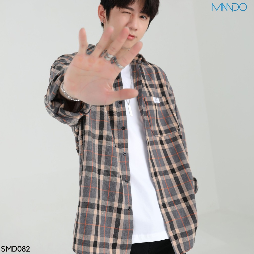 Áo Sơ Mi Nam Dài Tay Kẻ Caro Form Rộng Mềm Mịn Phong Cách Hàn Quốc Thời Trang Nam MANDO  SMD082 | BigBuy360 - bigbuy360.vn
