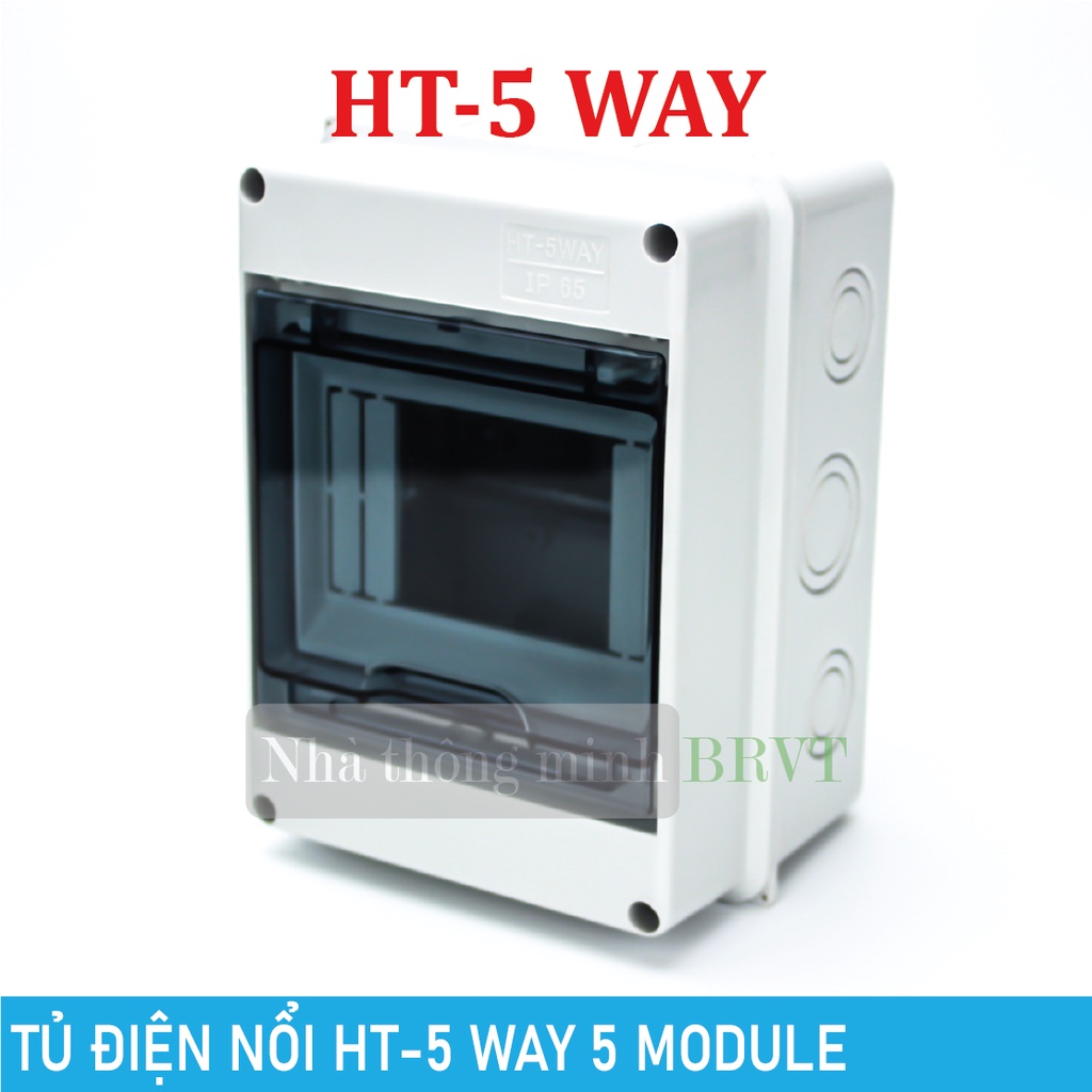 Tủ điện HT-5 WAY  chống nước, chống bụi – Tủ điện lắp nổi, Tủ điện nhựa