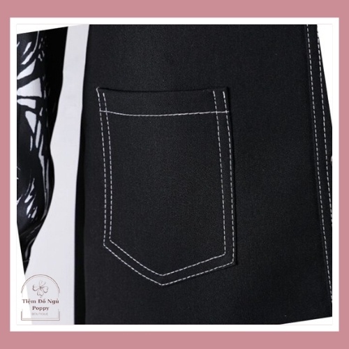 [Qùa tặng dây cột tóc] Quần giả váy cạp chéo viền chỉ nổi, Chân váy đen kèm lót trong váy POPPY QGV-V01 | BigBuy360 - bigbuy360.vn