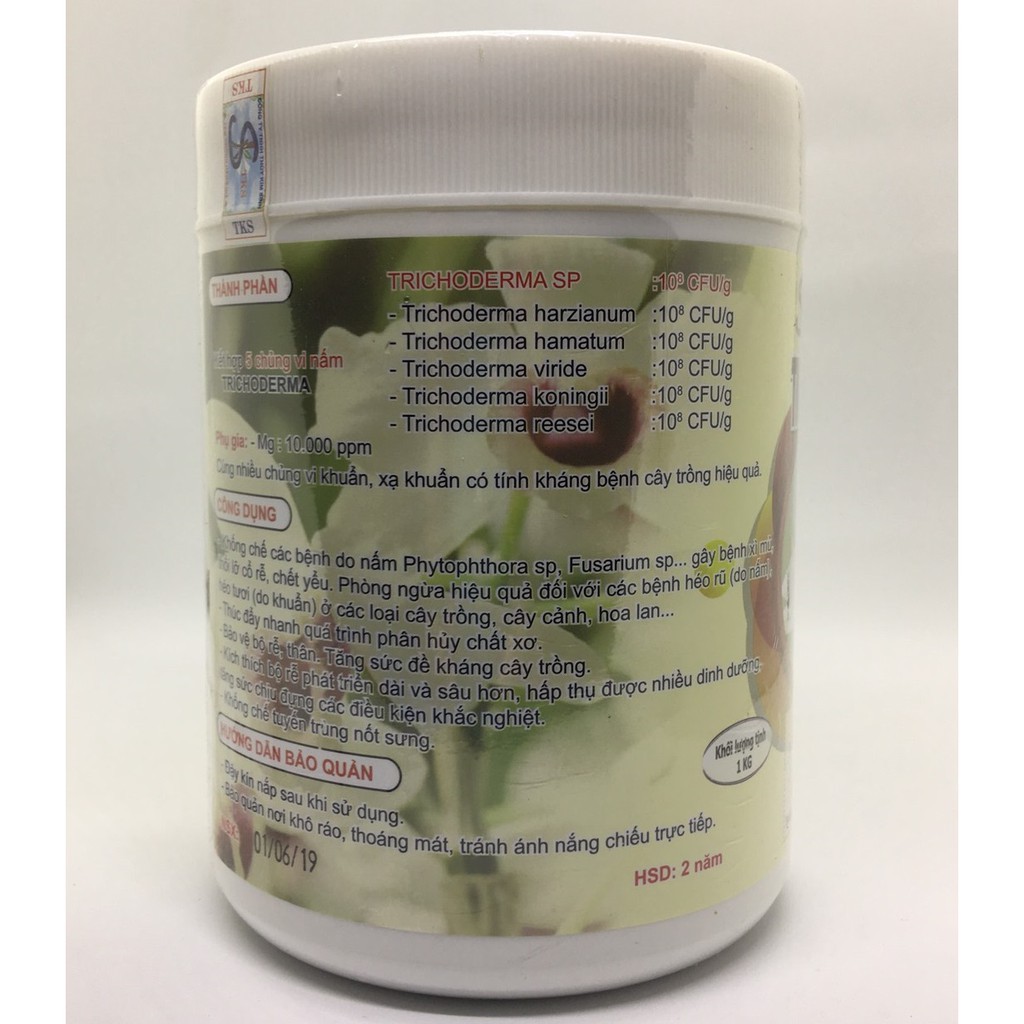 Combo Nấm Trichoderma TKS và chế phầm TKS Pseudonomas 1kg chất, giá rẻ.