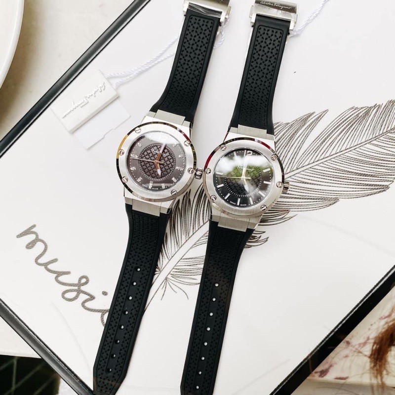 Đồng hồ nữ Salvatore Ferragamo F80 bản kim cương .