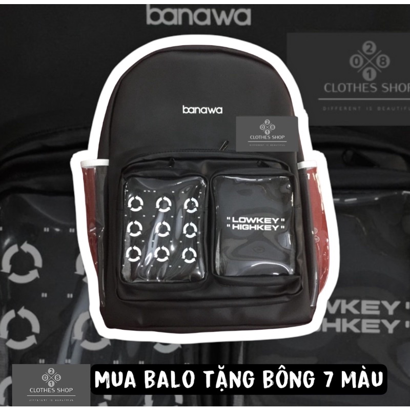 Balo Banawa Túi Trong Backpack 2810 Clothes Shop Balo Đi Học Banawa Da Phối Túi Trong Ulzzang Unisex