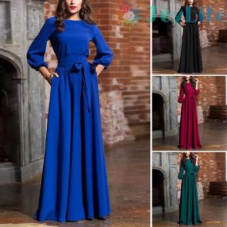 Đầm maxi tay dài phối ren