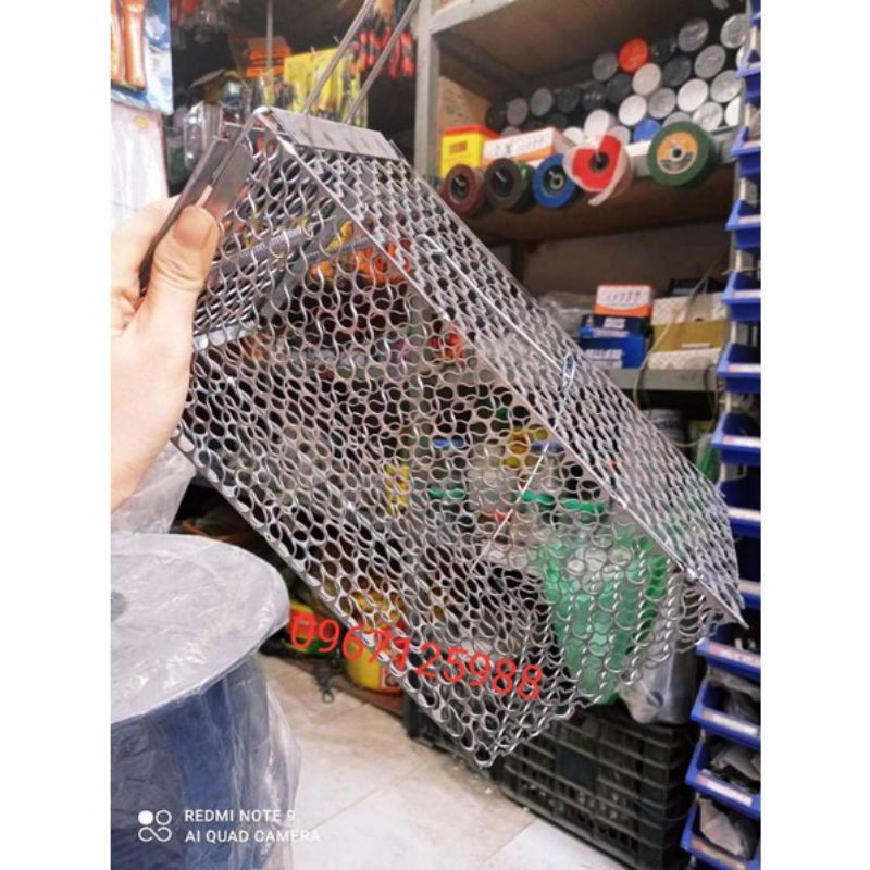 Bẫy chuột lồng mạ kẽm tái sử dụng.