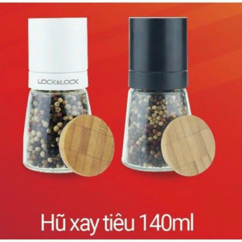 Hũ xay tiêu thủy tinh Lock&amp;Lock 140ml CKO115